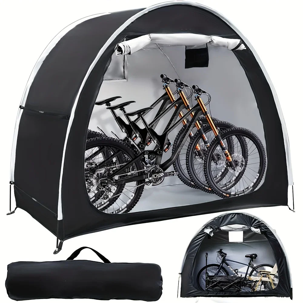 Grow Tent 4X4 - 自転車保管小屋テント 1-4 台の自転車用の広々としたポータブル折りたたみ自転車サンシェードカバーシェルター防水耐久性のある自転車テント