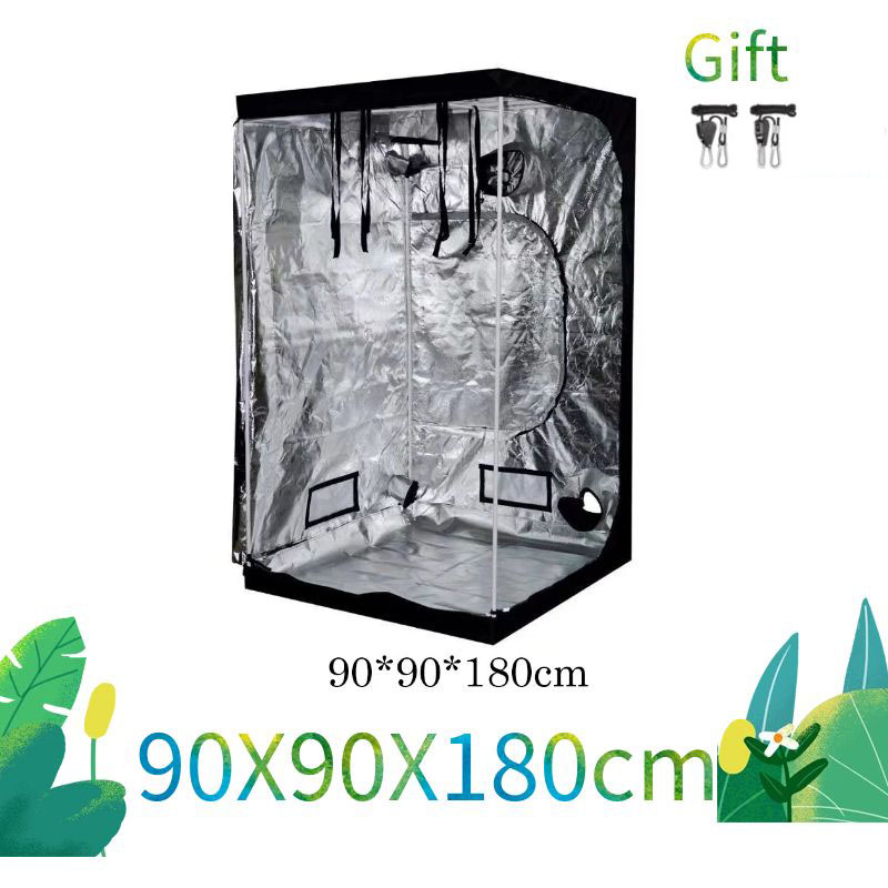 Grow Tent 4X4 - 屋内水耕栽培テント,植物,栽培室,ランプ部品,温室ボックス,90x90x180cm,新品