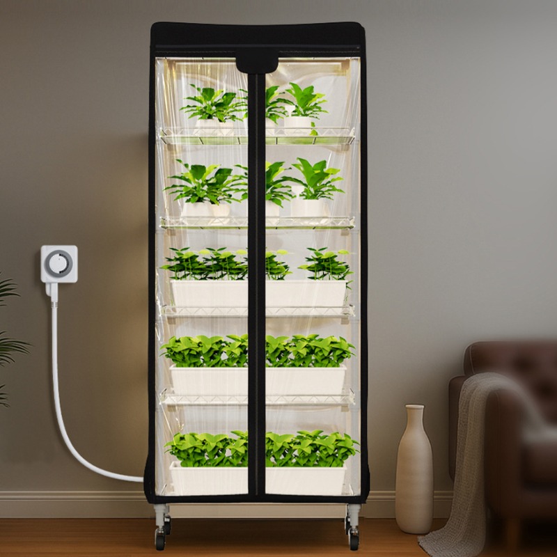 Grow Tent 4X4 - 取り外し可能な野菜ときのこ栽培テント（プーリー付き）屋内野菜栽培水耕栽培プラント栽培テント
