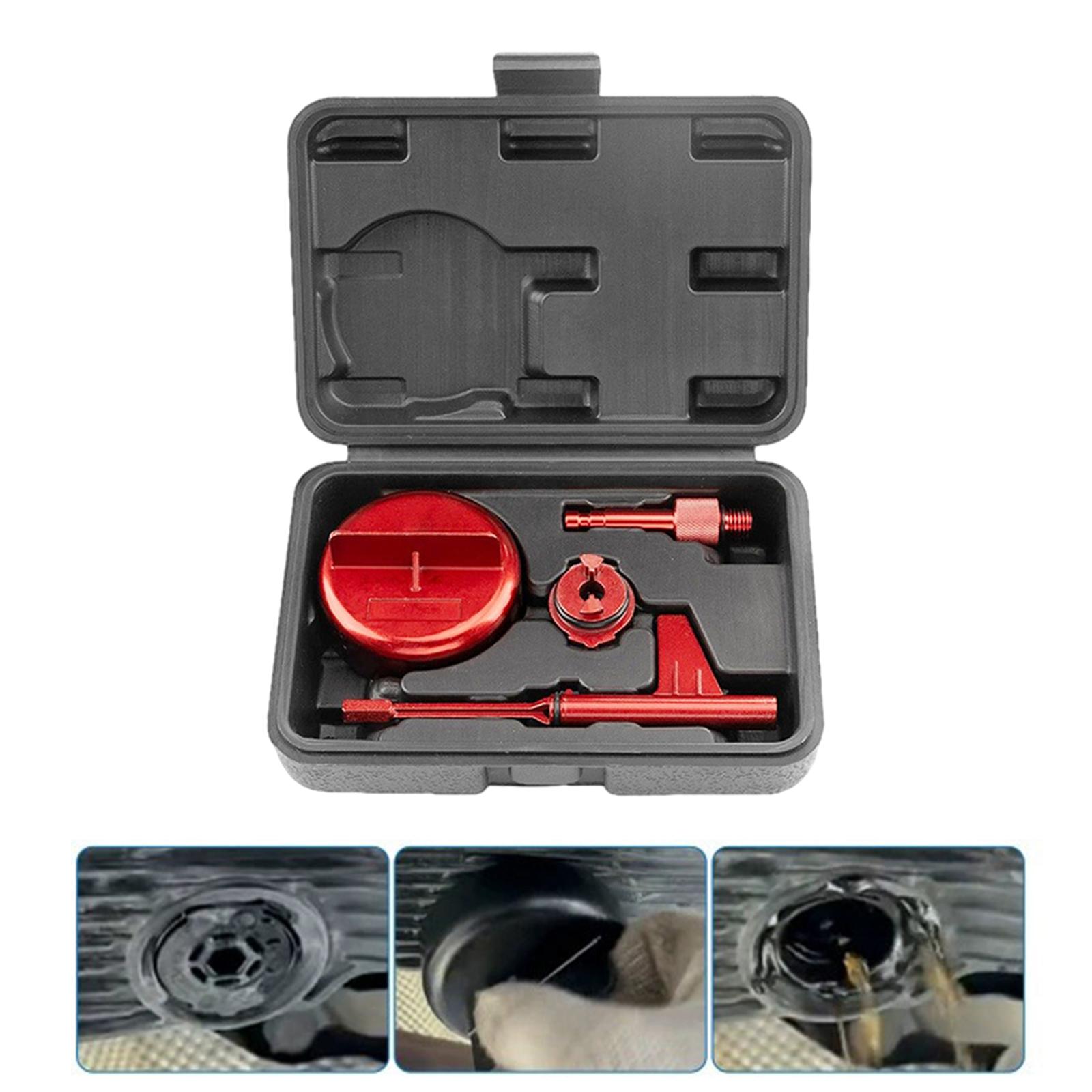 Drain Filler Kit - 完全なトランスミッションオイルフィラーツールセット 725 9速ギアボックス給油用高性能ドレーニングアダプターキット