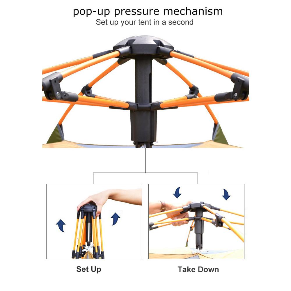 デザート & フォックス3-4人用ドーム自動テント,簡単なセ - Grow Tent 4X4 のレビューと価格