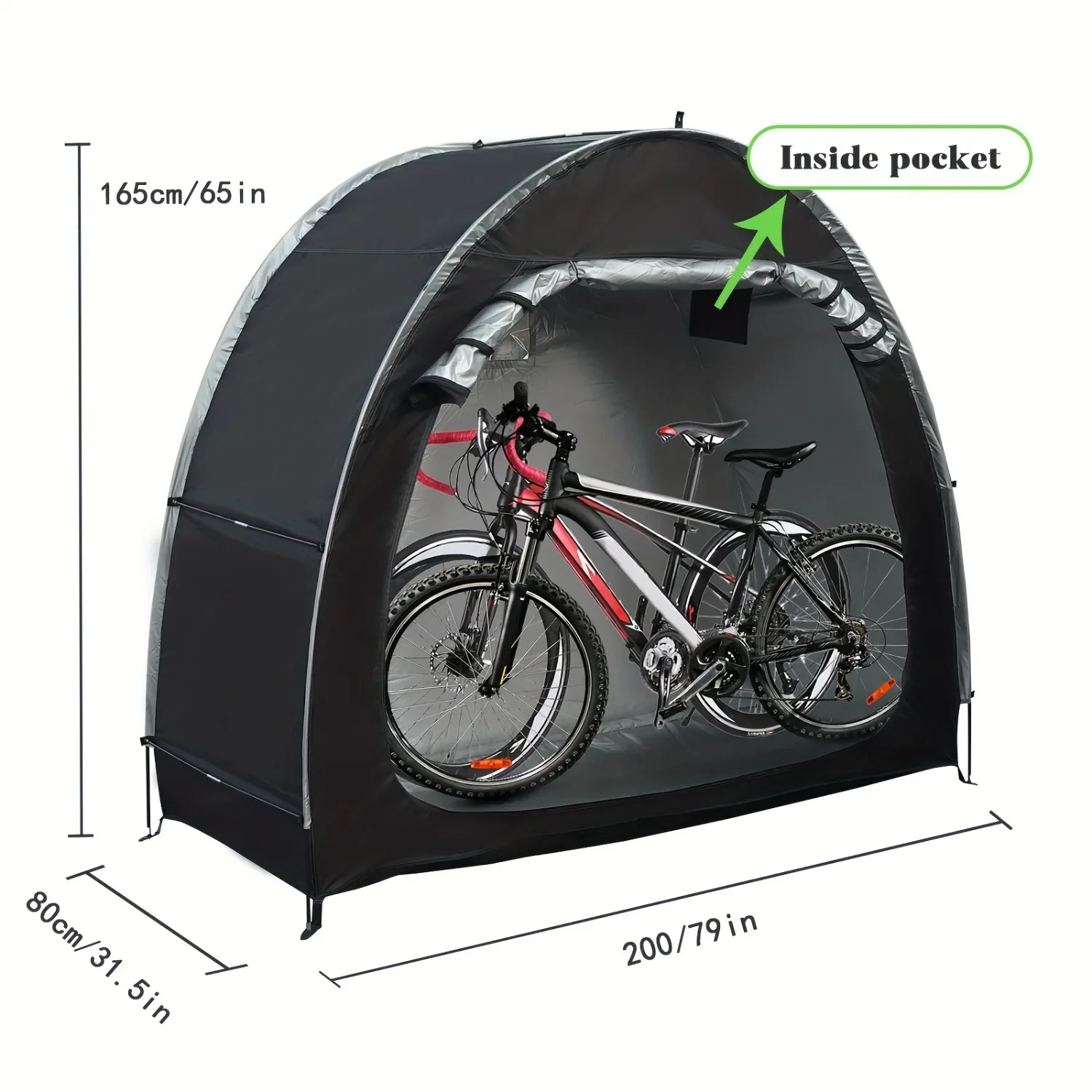 自転車保管小屋テント 1-4 台の自転車用の広々としたポータ - Grow Tent 4X4 のレビューと価格