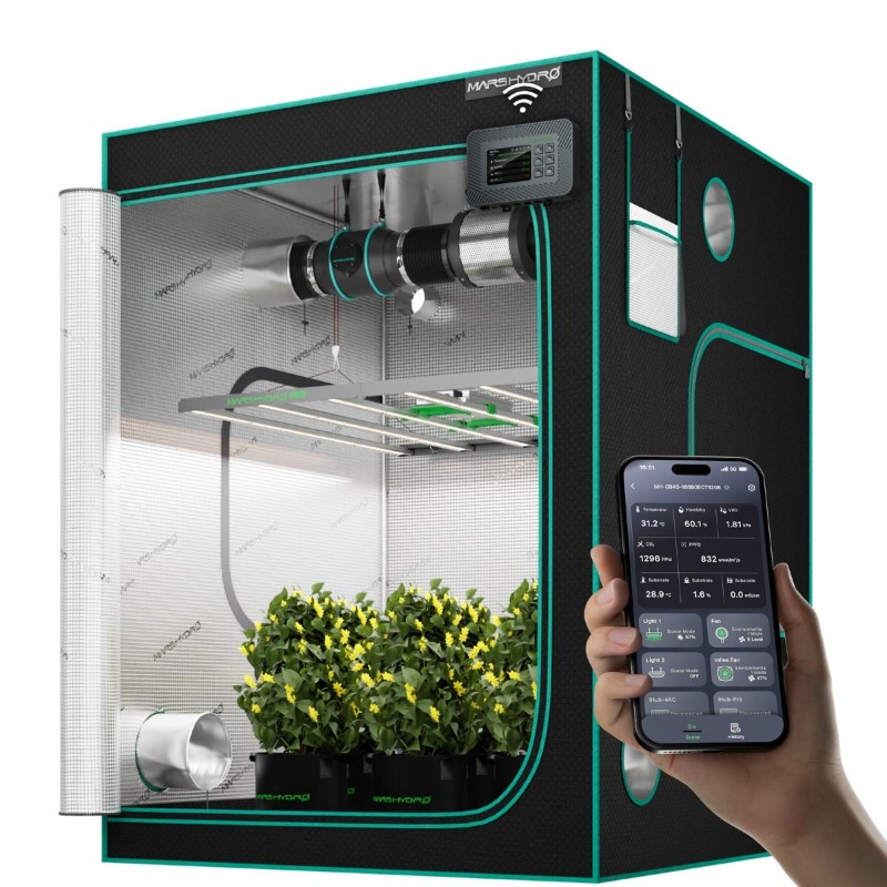 480W 4x4フィート（120x120cm）FC4800  - Grow Tent 4X4 のレビューと価格